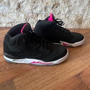 NIKE Air Jordan 5 Retro GP 'Black Deadly Pink' Youth size 3Y